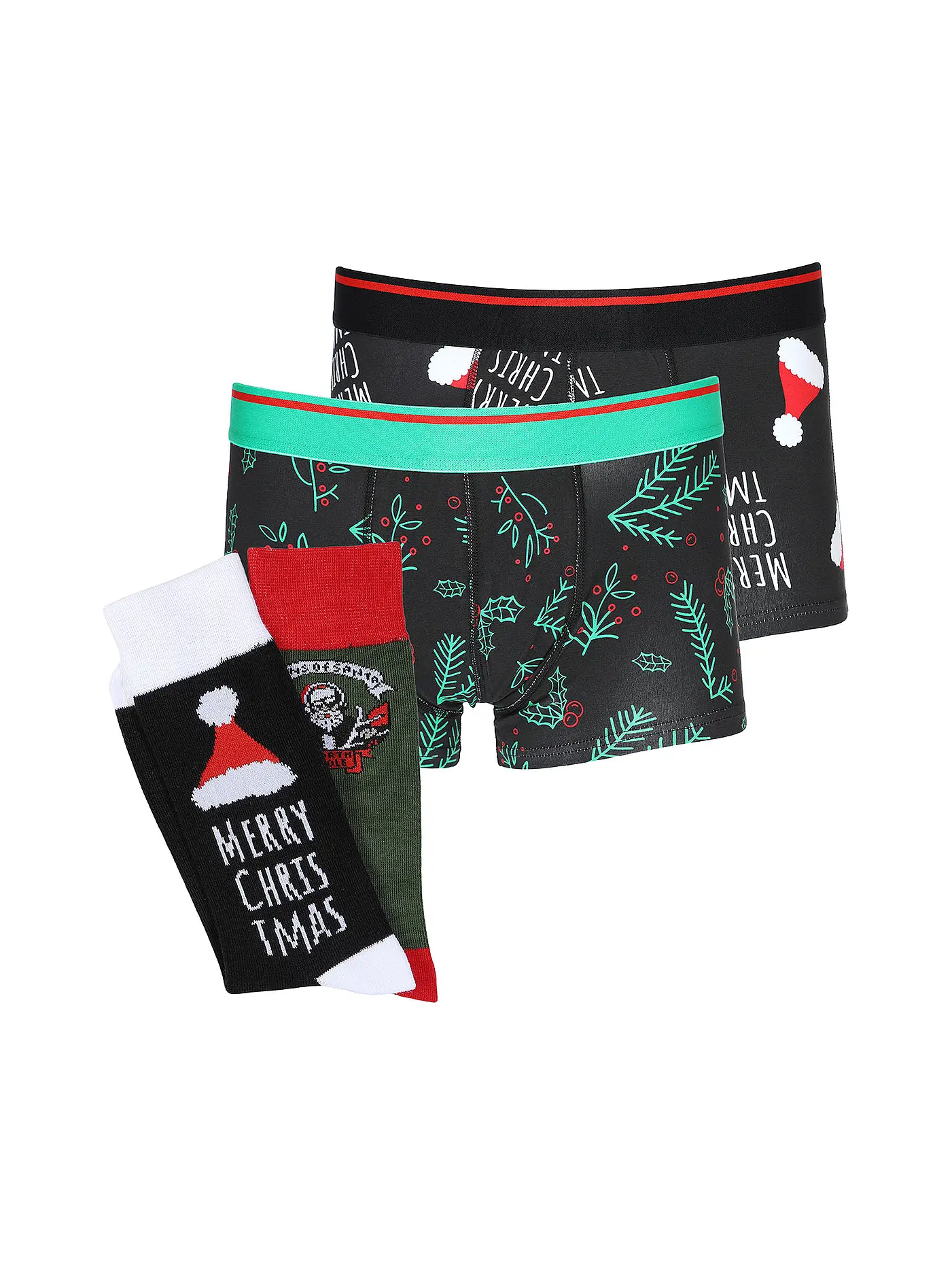 ONLY & SONS | Herren Socken und Pants Geschenkebox 4er Pkg. ONSX-MAS | 